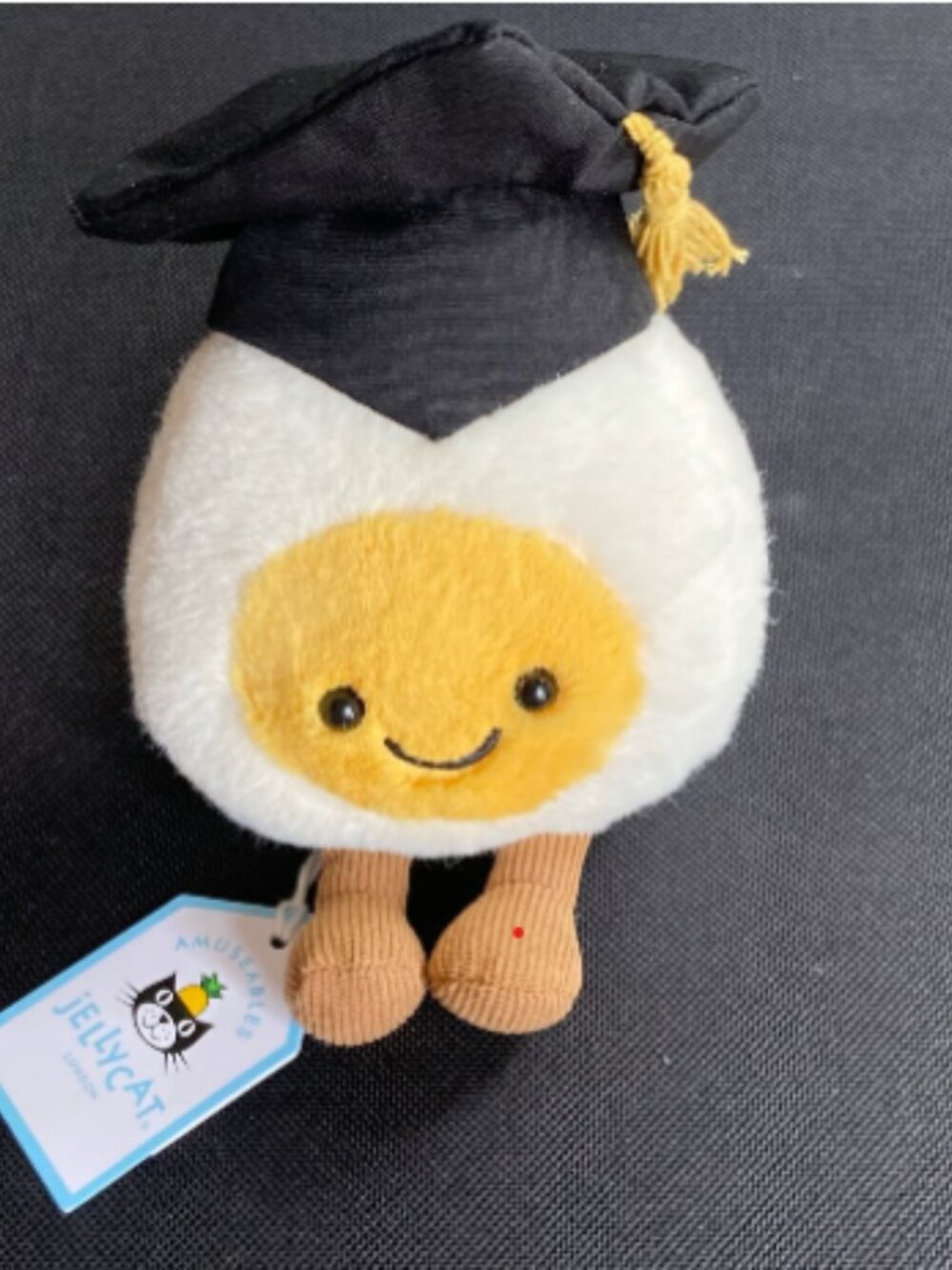 Jellycat Amuseables Boiled Graduation Egg NEW WITH TAGS
